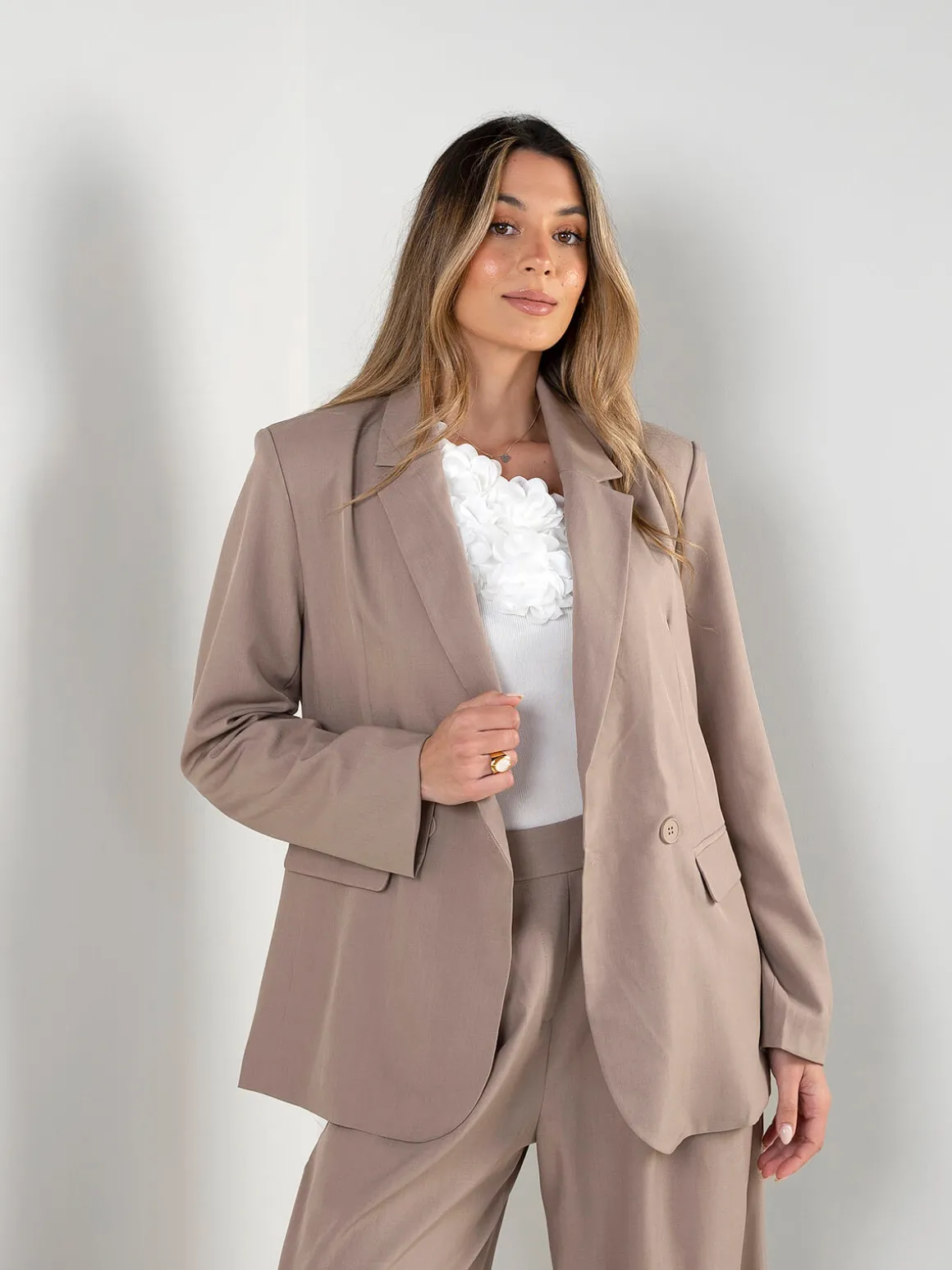 Blazer de alfaiataria com botões