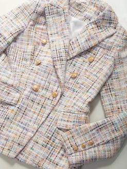 Blazer estruturado pérola