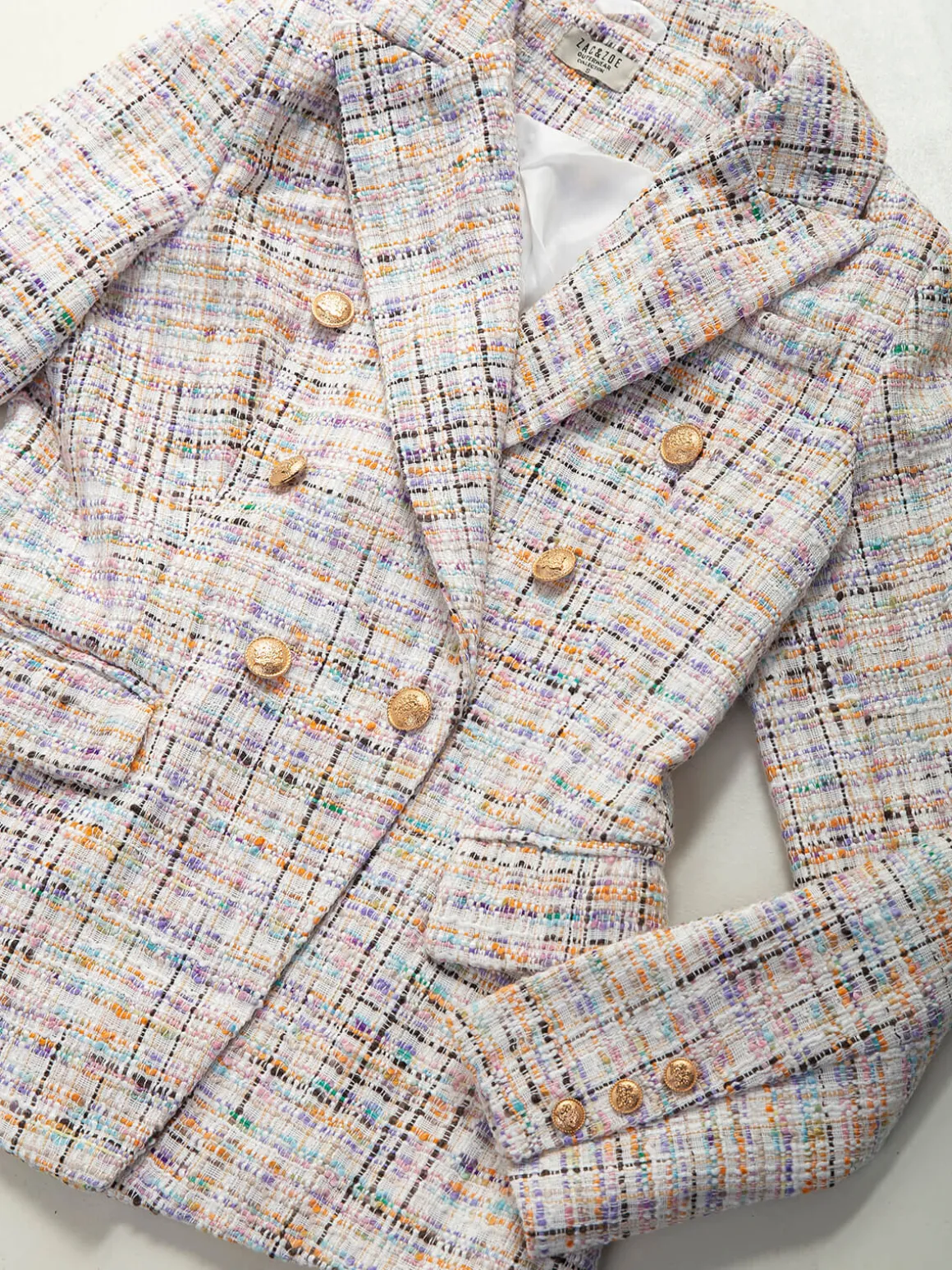 Blazer estruturado pérola