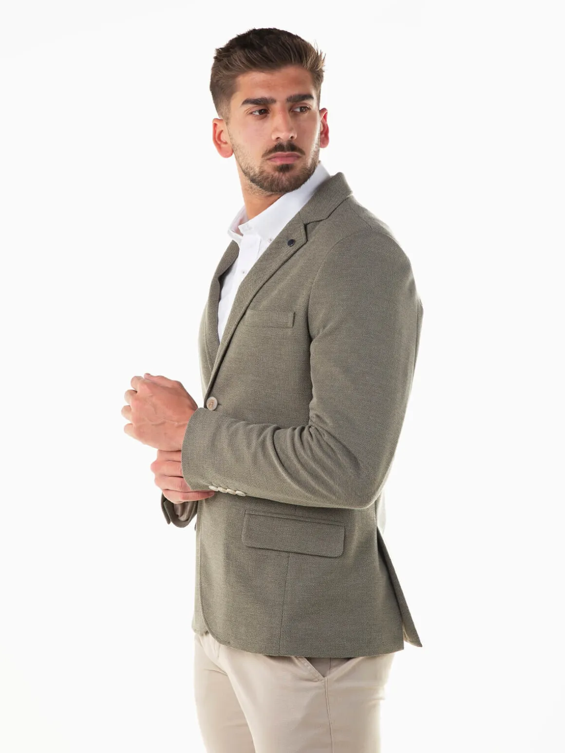 Blazer verde slim fit