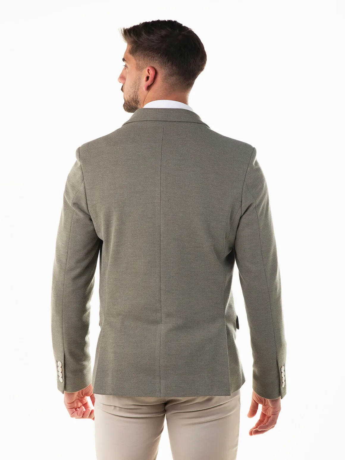 Blazer verde slim fit