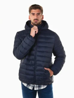 Blusão acolchoado com capuz removível