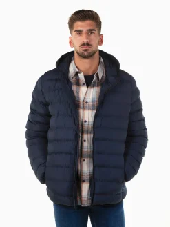 Blusão acolchoado com capuz