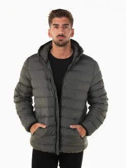 Blusão acolchoado com capuz