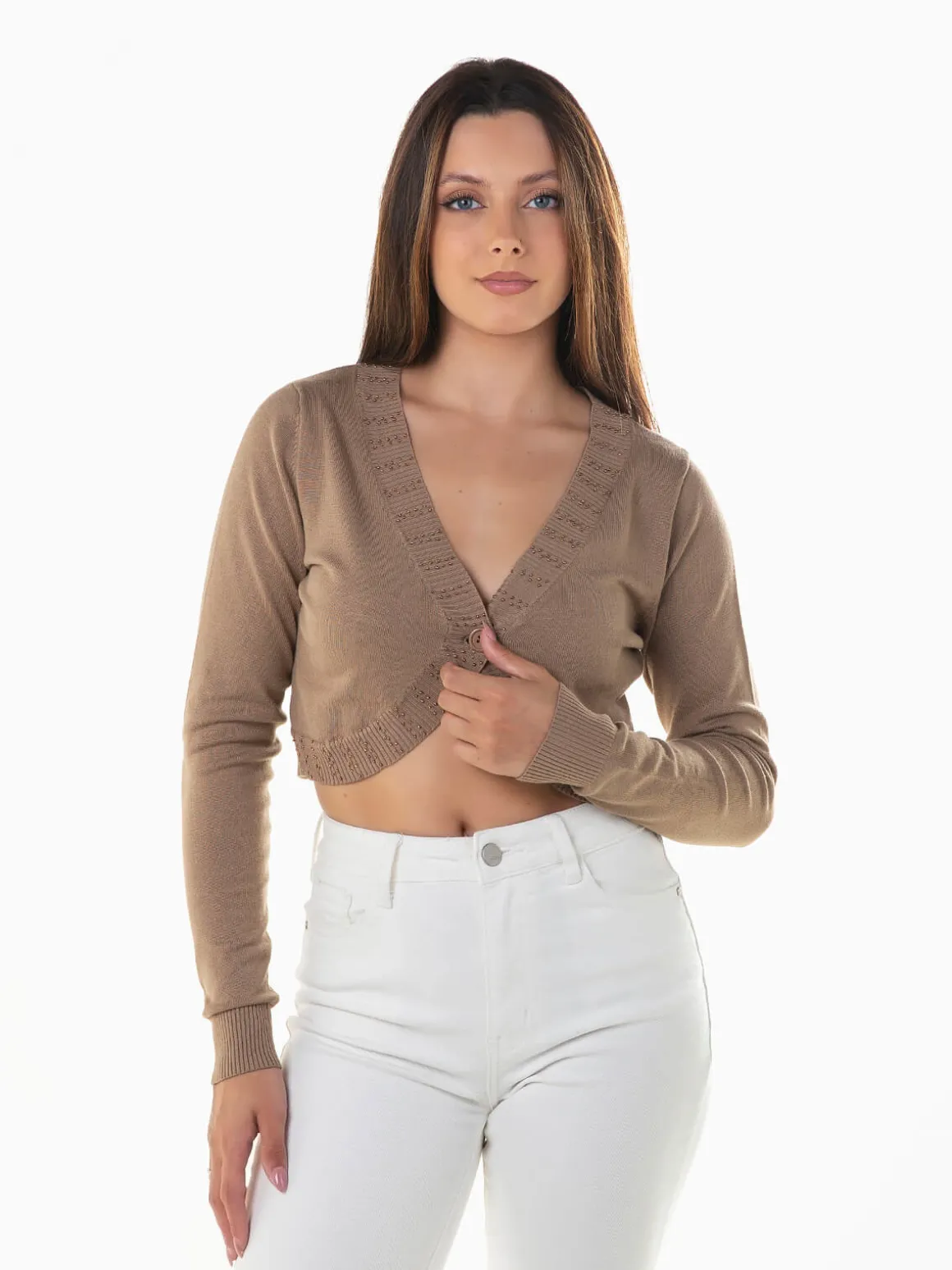 Bolero com missangas