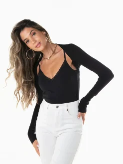 Bolero de malha curto