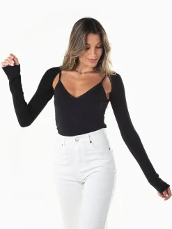 Bolero de malha curto