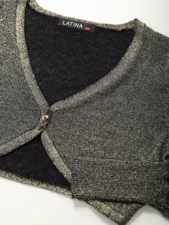 Bolero malha brilhante