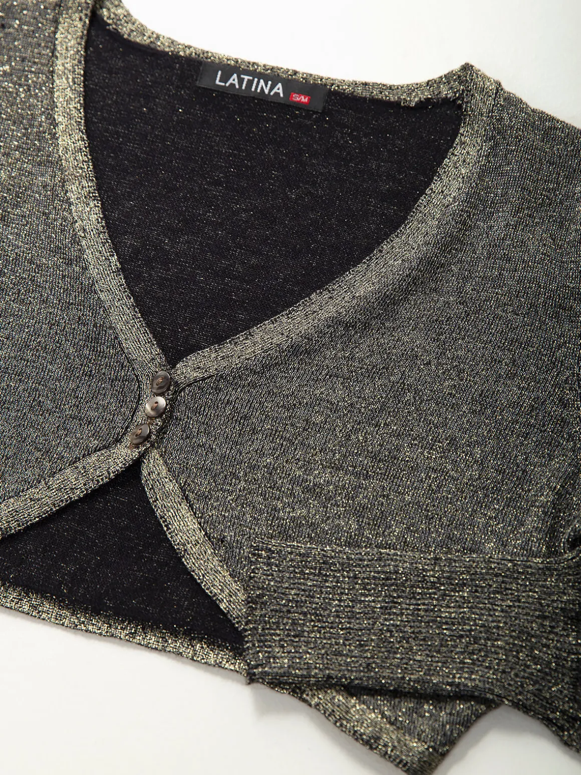 Bolero malha brilhante