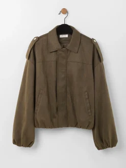 Bomber efeito camurça