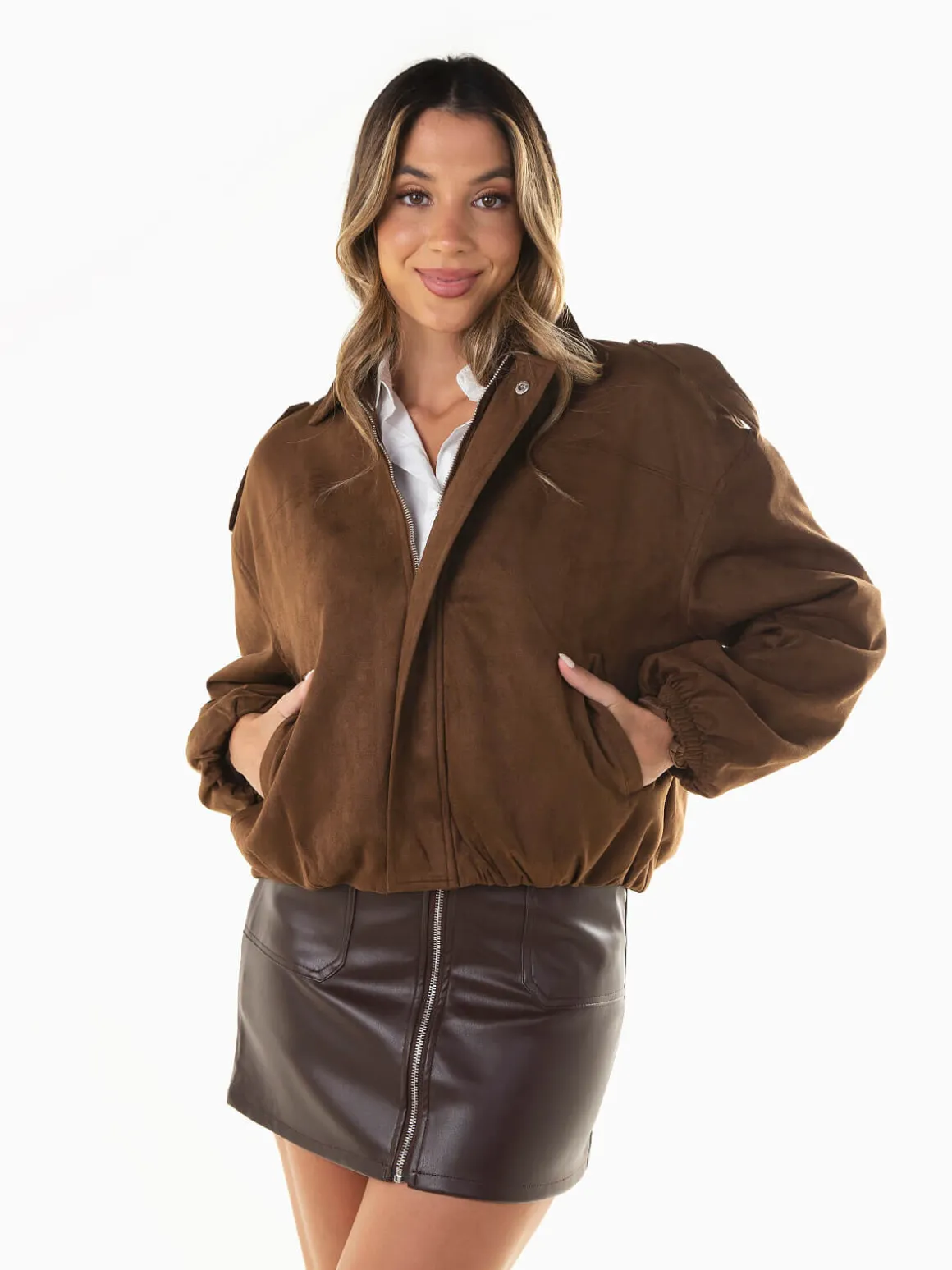 Bomber efeito camurça