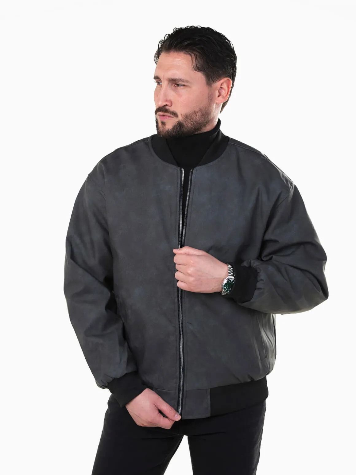 Bomber efeito pele com interior em pelo