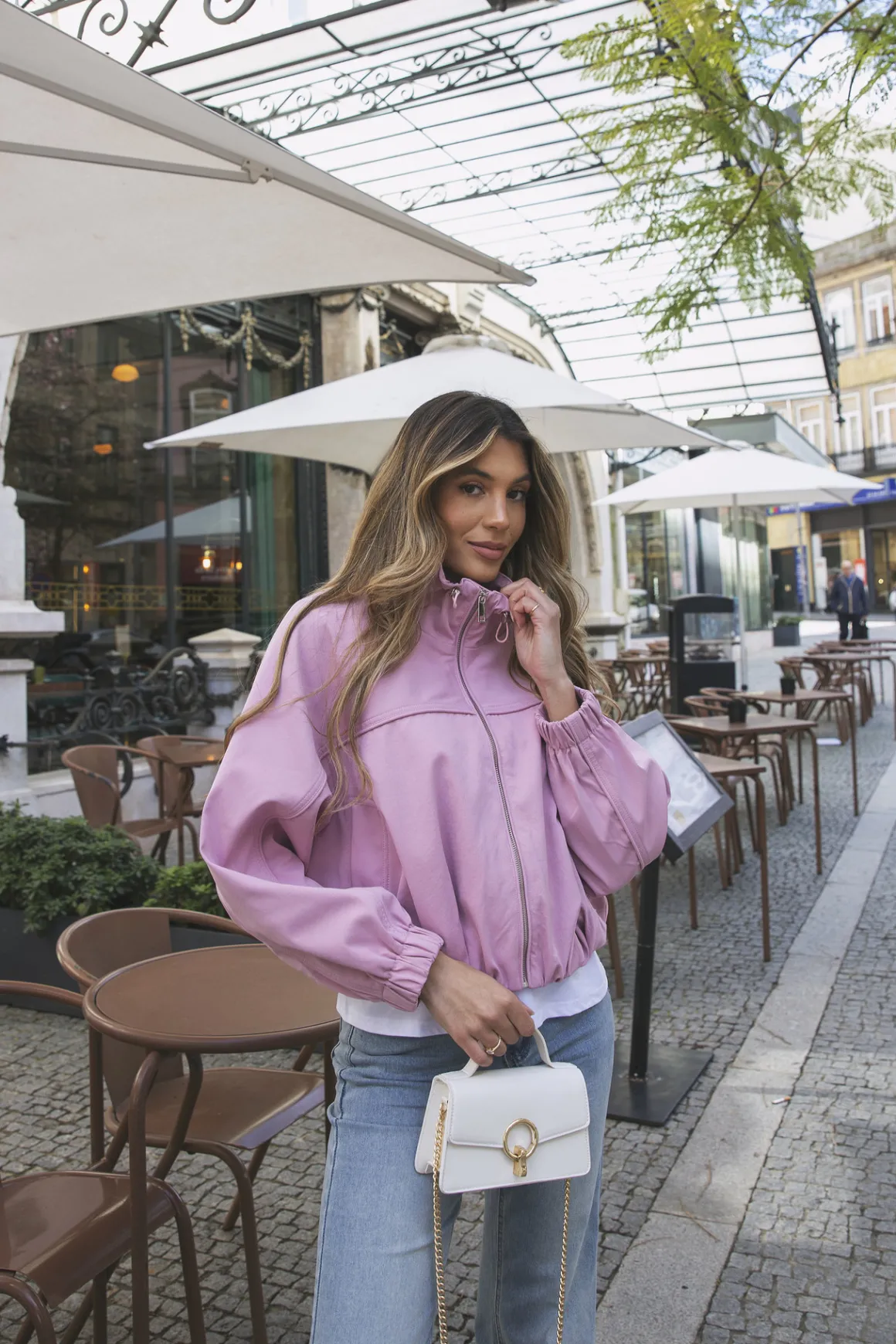 Bomber oversized gola alta