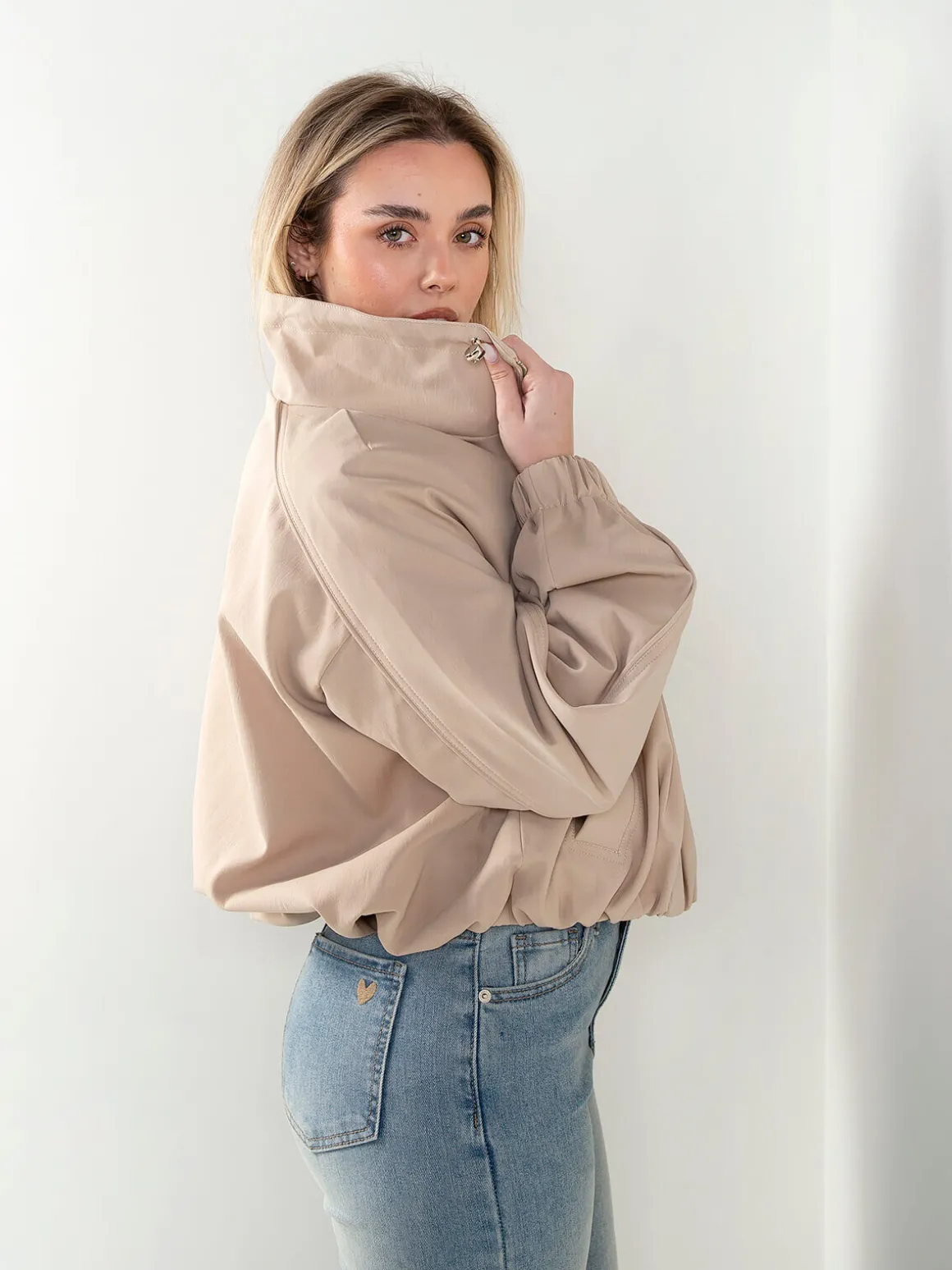 Bomber oversized gola alta