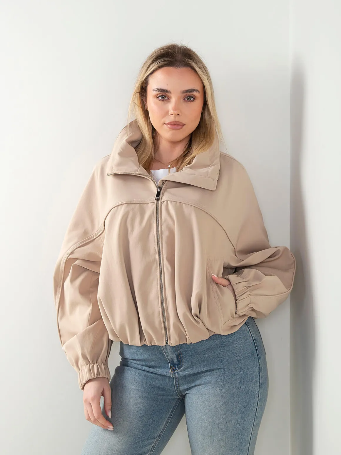 Bomber oversized gola alta