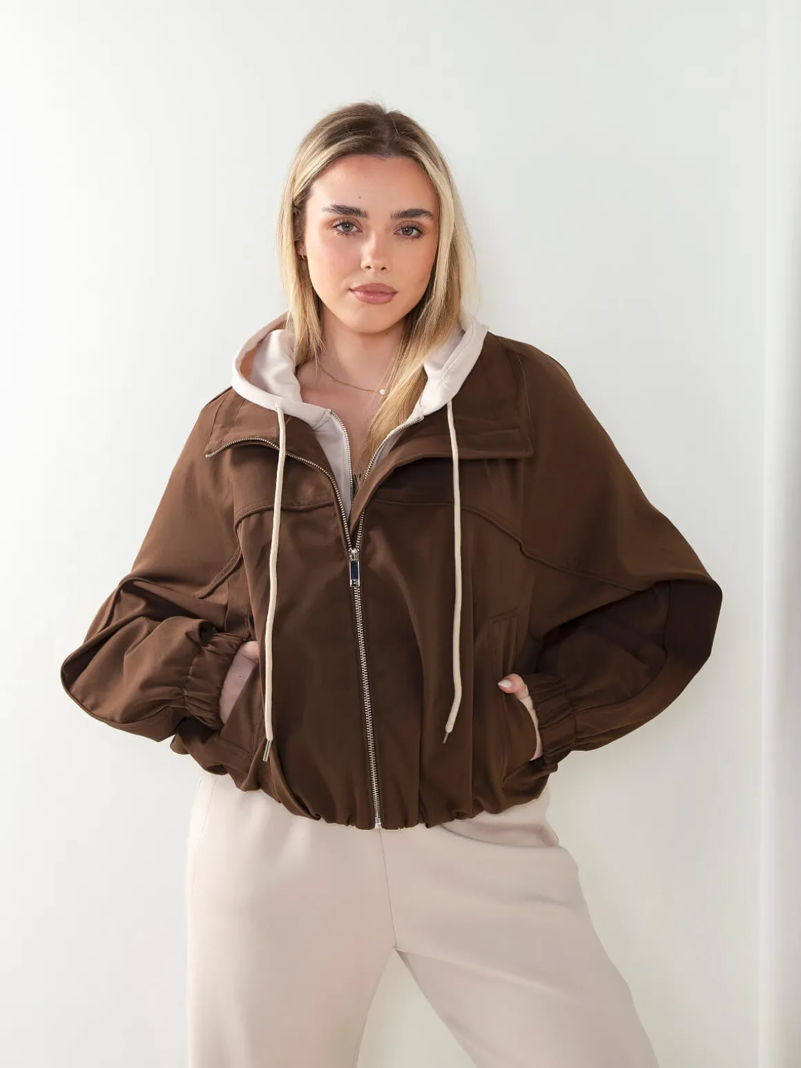 Bomber oversized gola alta