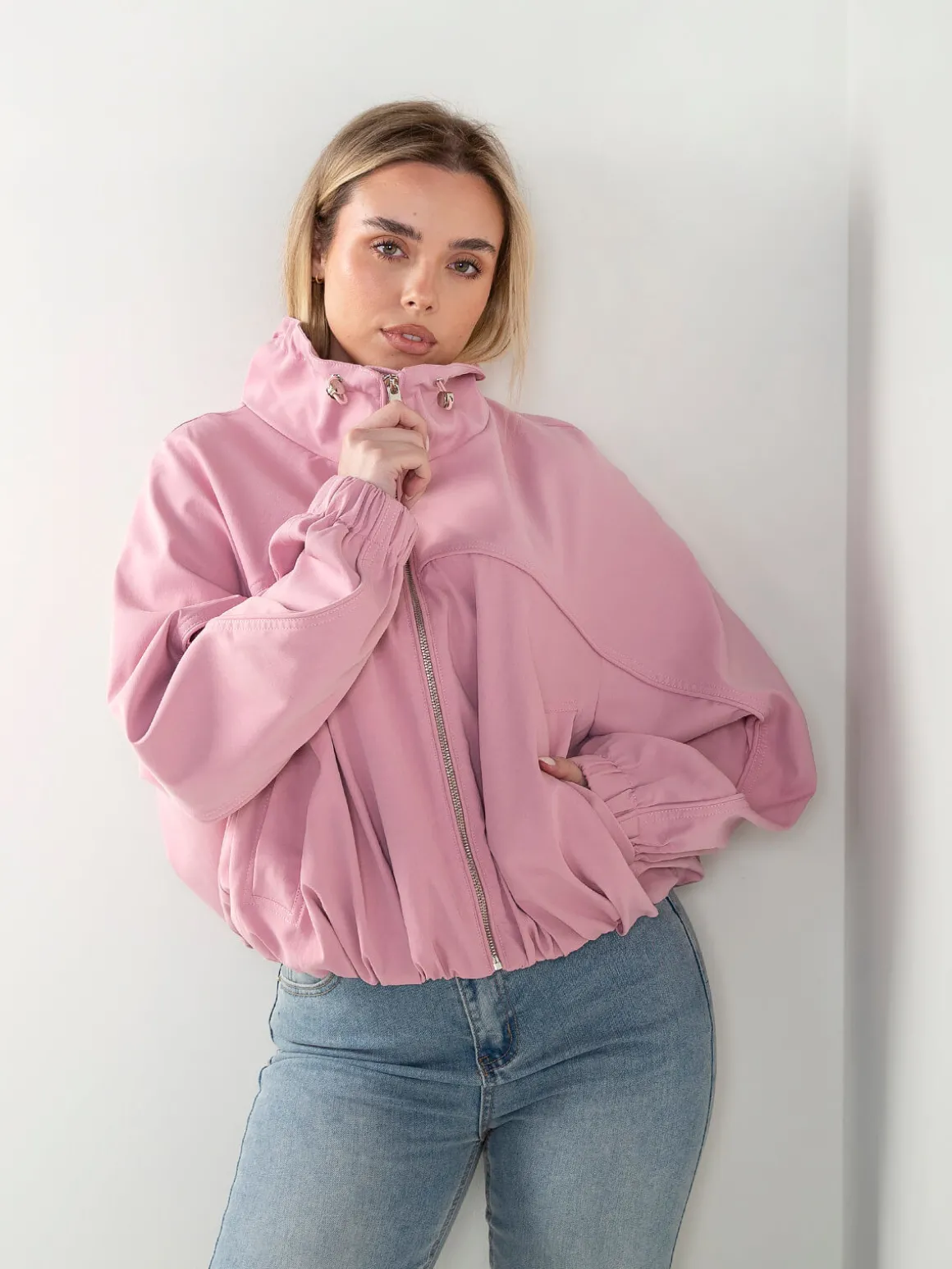 Bomber oversized gola alta