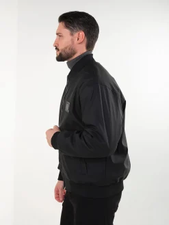 Bomber preto com forro pelo