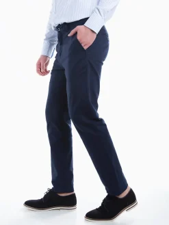 Calças chino azul marinho