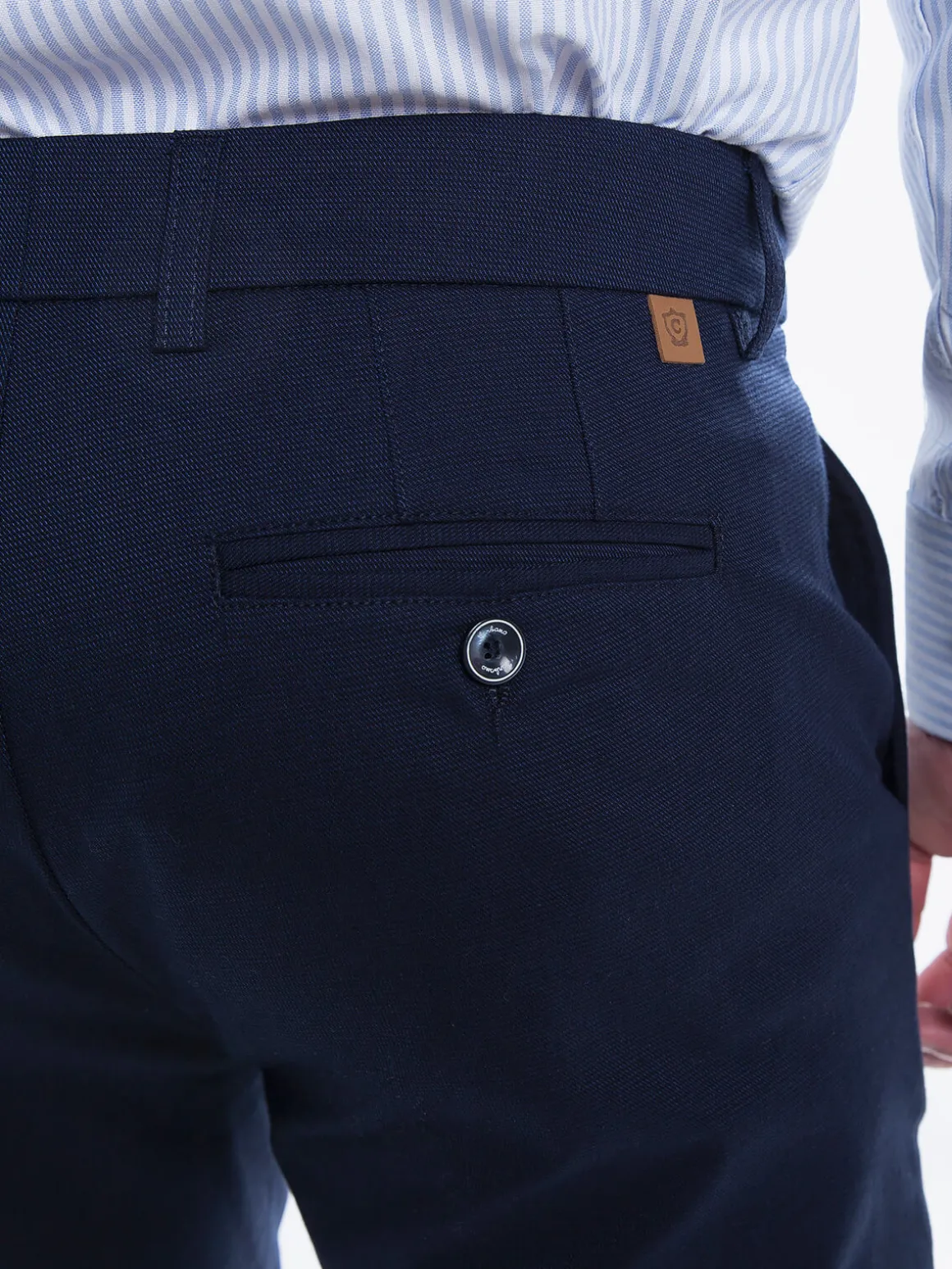 Calças chino azul marinho