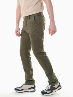 Calças chino em algodão