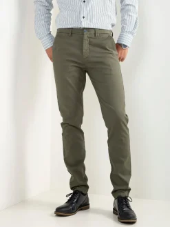 Calças chino estruturadas