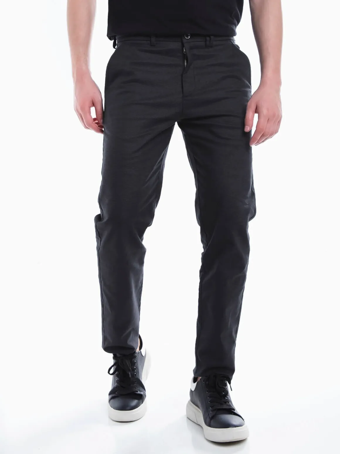 Calças chino pretas