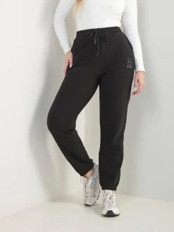 Calças com bordado urso