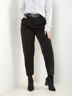 Calças de fazenda com cinto