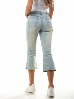 Calças de ganga cropped flare