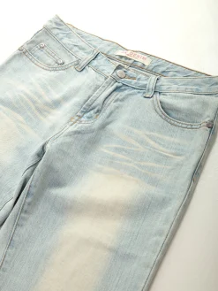 Calças de ganga cropped flare