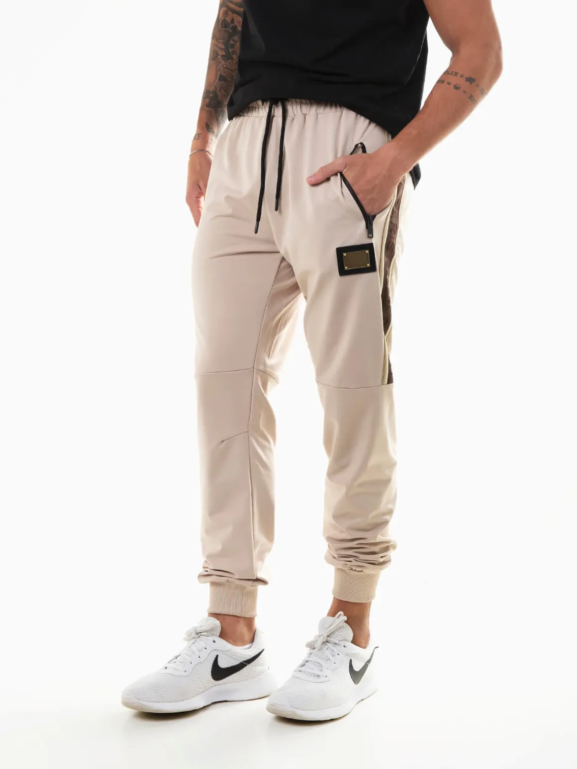 Calças fato treino com aplicação