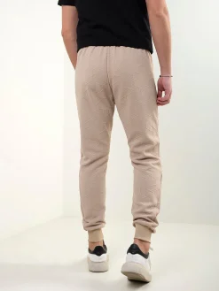 Calças fato treino malha texturizada