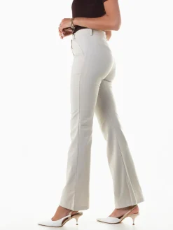 Calças formais de cintura alta