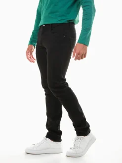 Calças ganga pretas slim fit