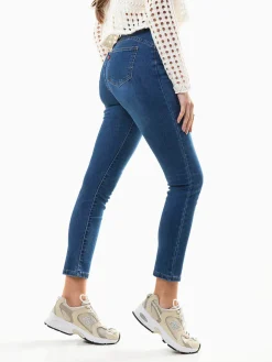 Calças ganga skinny fit azul escuro