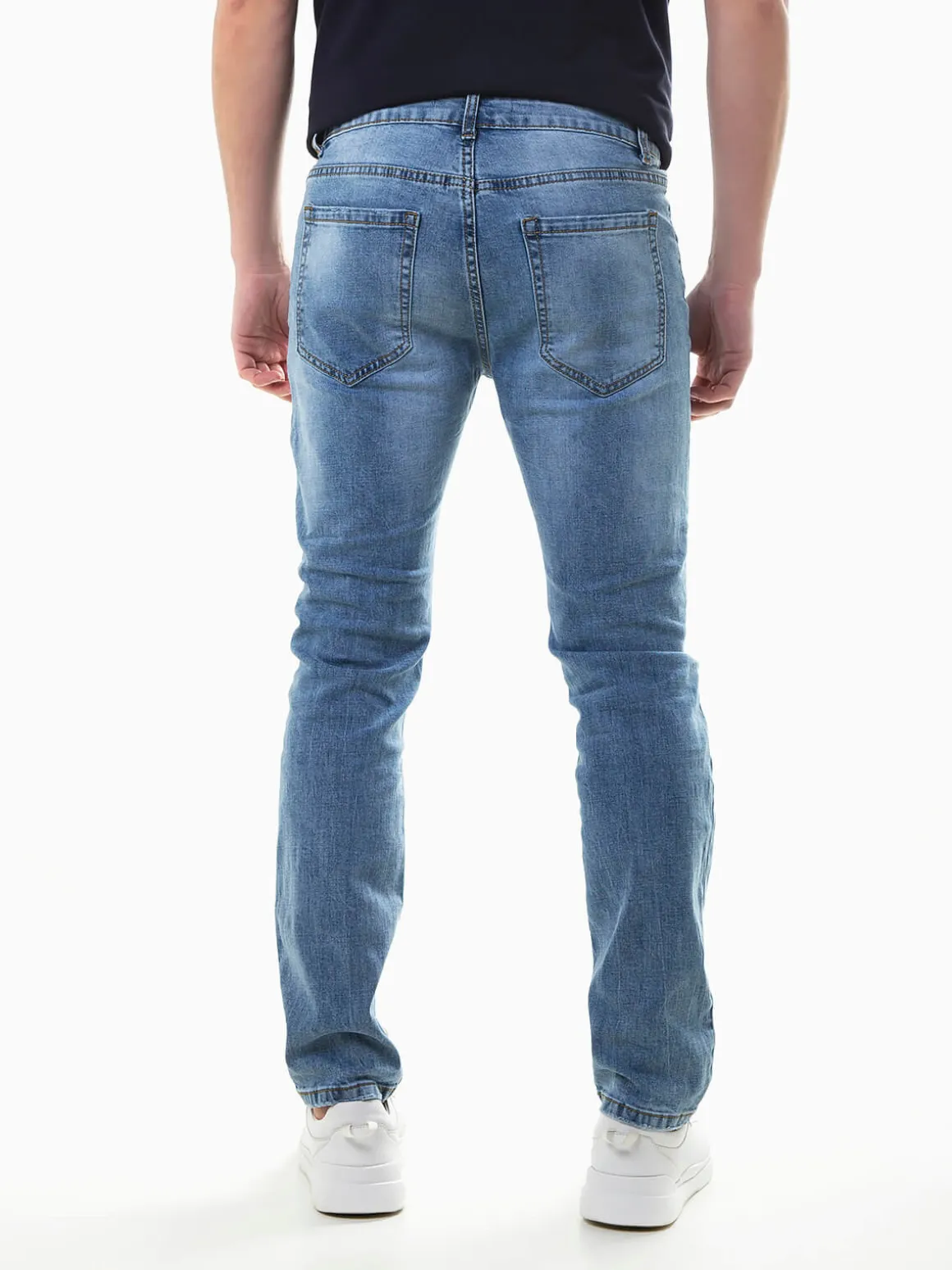 Calças ganga slim fit azul claro