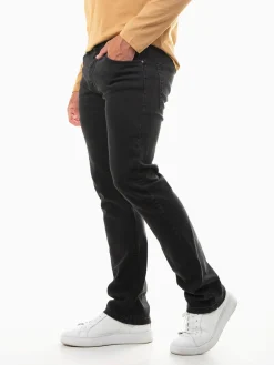 Calças ganga slim fit pretas