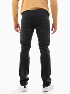 Calças ganga slim fit pretas