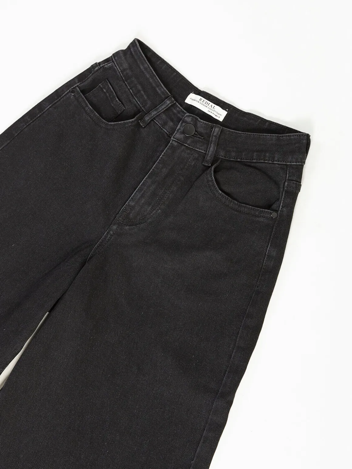 Calças ganga wide leg pretas