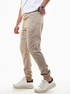 Calças jogger acetato com interior cardado