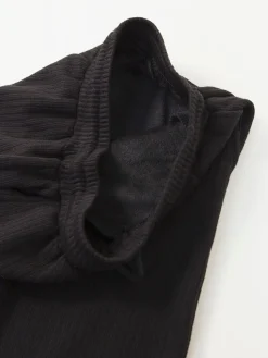 Calças malha largas interior cardado