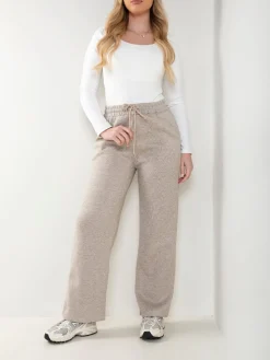 Calças malha nervuras interior polar