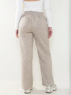 Calças malha nervuras interior polar