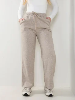 Calças malha nervuras interior polar