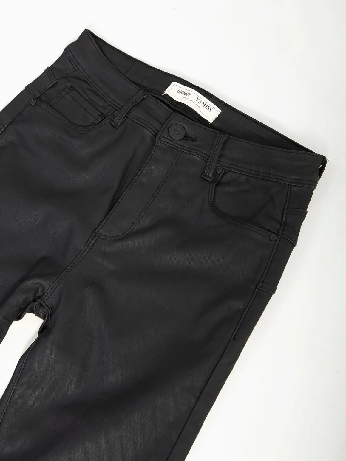 Calças pretas efeito pele push-up