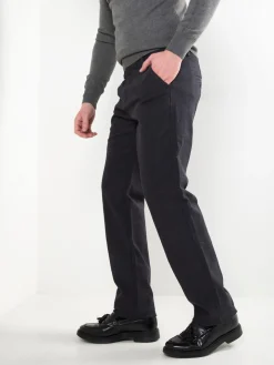 Calças slim fit cinza escuro