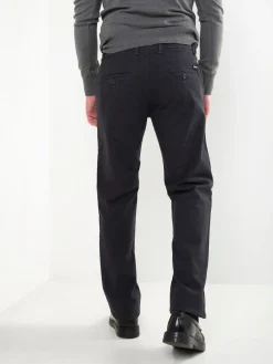 Calças slim fit cinza escuro