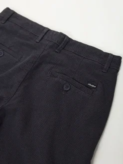 Calças slim fit cinza escuro