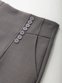 Calções de alfaiataria curtos